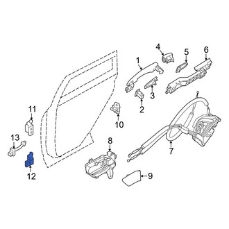 Infiniti OE - Rear Right Lower Door Hinge