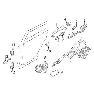 Infiniti OE - Rear Door - Lock & Hardware