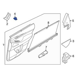 Infiniti OE - Door Glass Sunshade Clip