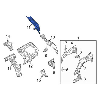 Infiniti OE - Left Inner Body D-Pillar
