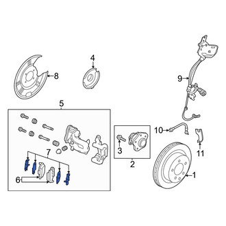 Infiniti OE - Rear Disc Brake Pad Set