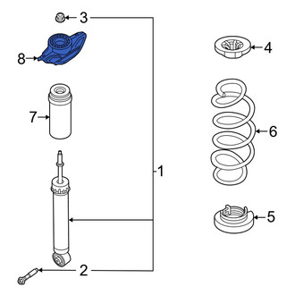 Infiniti OE - Rear Suspension Shock Absorber Mount
