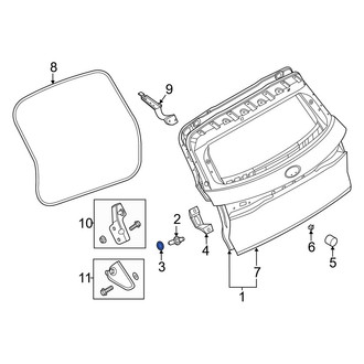 Infiniti OE - Rear Inner Liftgate Stop Bumper