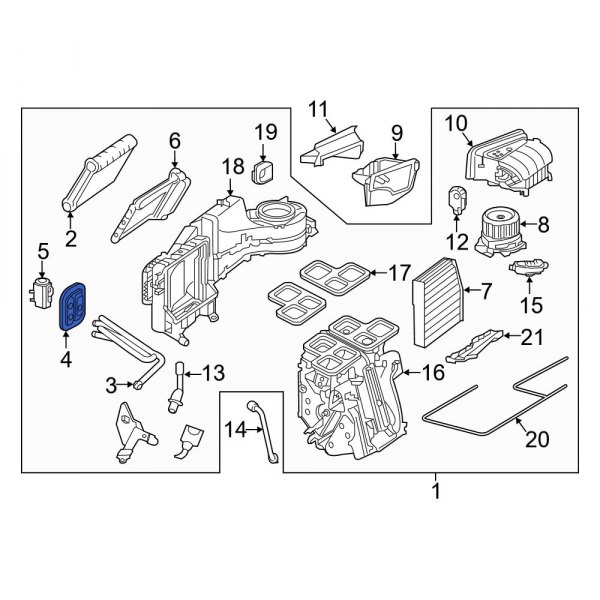 HVAC Heater Hose Outlet Tube Grommet