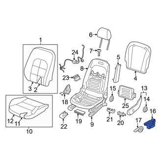 Infiniti OE - Front Left Power Seat Switch
