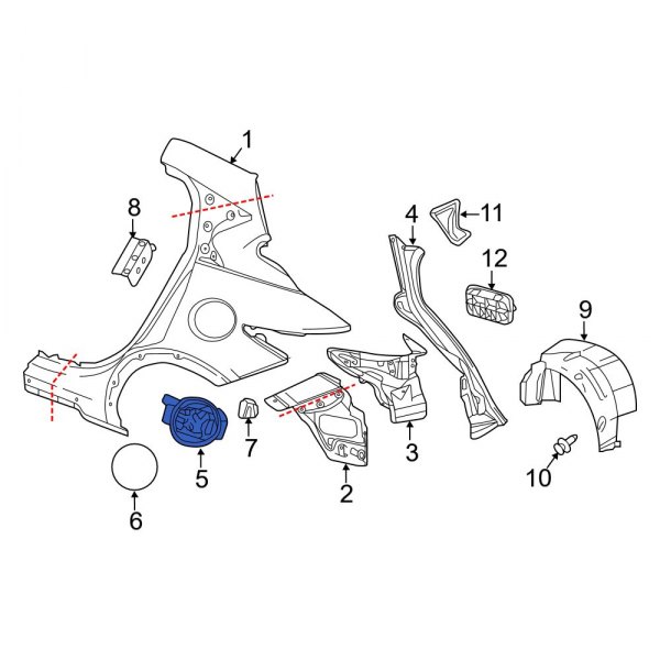 Fuel Filler Housing