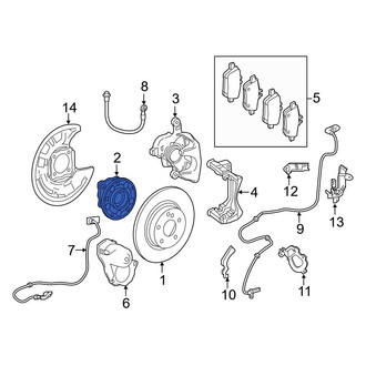 Infiniti OE - Rear Wheel Bearing and Hub Assembly