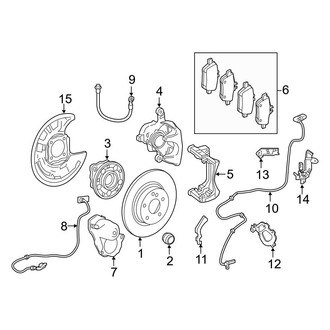 Infiniti OE - Rear Suspension - Brake Components (AWD)