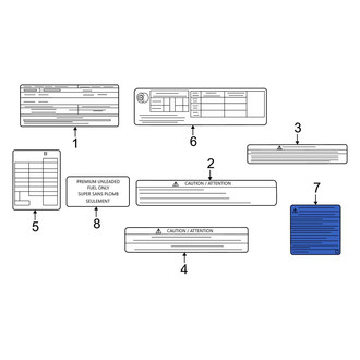Infiniti OE - Air Bag Information Label