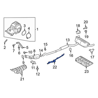 Infiniti OE - Right Upper Turbocharger Mount Heat Shield