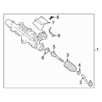 Infiniti OE - Rack and Pinion Heat Shield Bolt