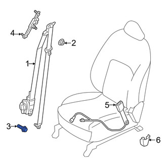 Infiniti OE - Seat Belt Lap and Shoulder Belt Bolt