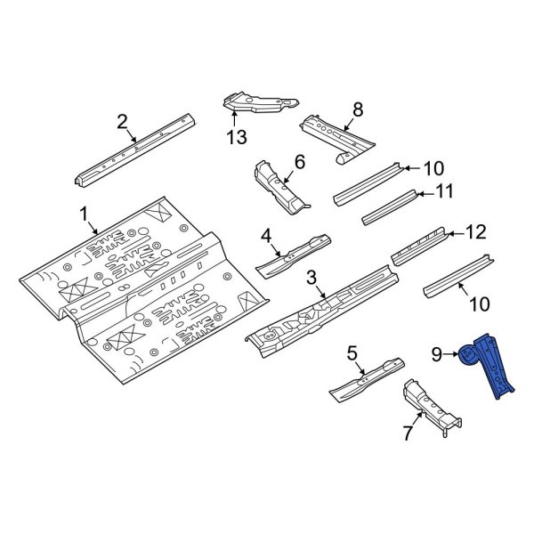 Floor Pan Crossmember