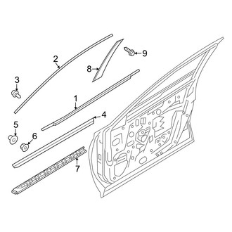 Infiniti OE - Front Door - Exterior Trim