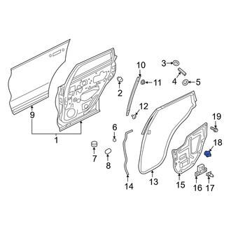 Infiniti OE - Door Panel Carrier Clip