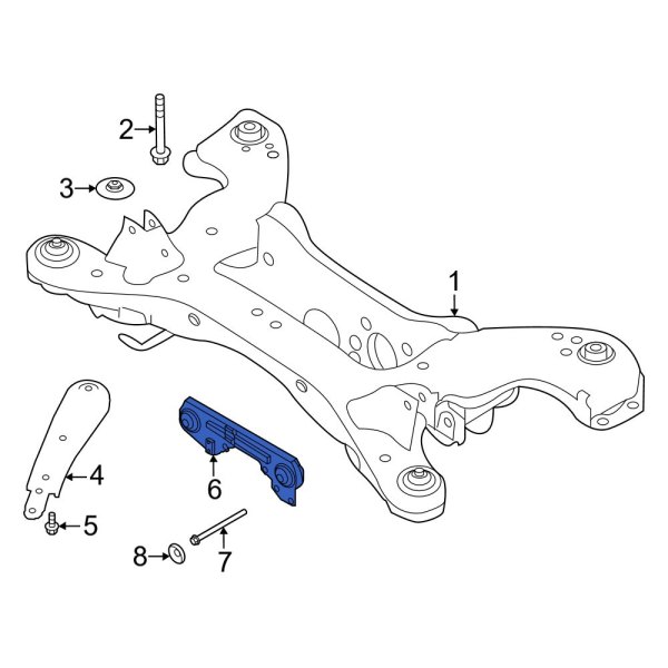 Infiniti OE 554195NA0A Rear Differential Housing Support