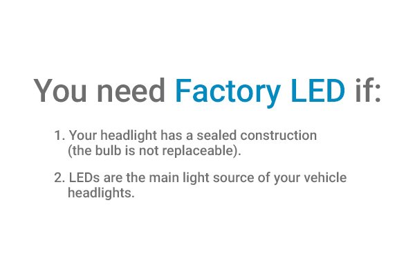 With Factory LED Headlights