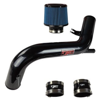 Injen® - IS Series Polished Black Short Ram Air Intake System with Blue Filter
