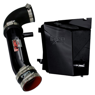 Injen® - IS Series Polished Black Short Ram Air Intake System with Blue Filter
