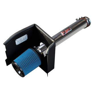 Injen® - PF Series Power-Flow Polished Silver Cold Air Intake System with Blue Filter