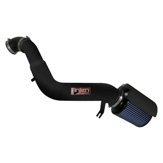 Injen® - PF Series Power-Flow Wrinkle Black Cold Air Intake System with Blue Filter
