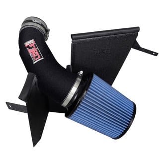 Injen® - PF Series Power-Flow Wrinkle Black Cold Air Intake System with Blue Filter
