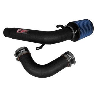 Injen® - PF Series Power-Flow Wrinkle Black Cold Air Intake System with Blue Filter