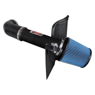 Injen® - PF Series Power-Flow Wrinkle Black Short Ram Air Intake System with Blue Filter
