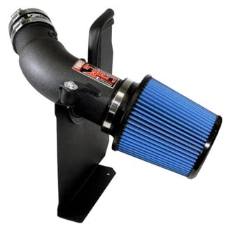Injen® - PF Series Power-Flow Wrinkle Black Cold Air Intake System with Blue Filter