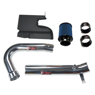 Injen® - PF Series Power-Flow Polished Silver Cold Air Intake System with Blue Filter