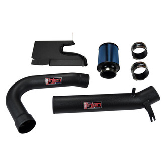 Injen® - PF Series Power-Flow Wrinkle Black Cold Air Intake System with Blue Filter