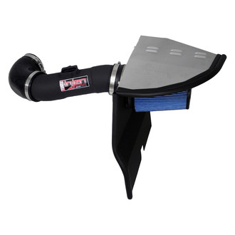 Injen® - PF Series Power-Flow Wrinkle Black Cold Air Intake System with Blue Filter