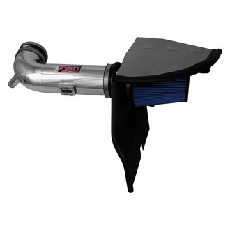 Injen® - PF Series Power-Flow Polished Silver Cold Air Intake System with Blue Filter
