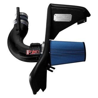Injen® - PF Series Power-Flow Wrinkle Black Cold Air Intake System with Blue Filter