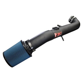 Injen® - PF Series Power-Flow Wrinkle Black Cold Air Intake System with Blue Filter