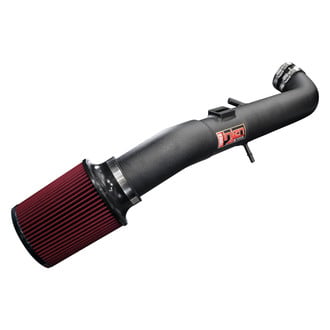 Injen® - PF Series Power-Flow Wrinkle Black Cold Air Intake System with Blue Filter