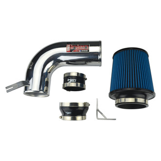Injen® - PF Series Power-Flow Polished Silver Cold Air Intake System with Blue Filter