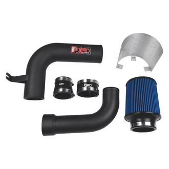 Injen® - PF Series Power-Flow Wrinkle Black Cold Air Intake System with Blue Filter