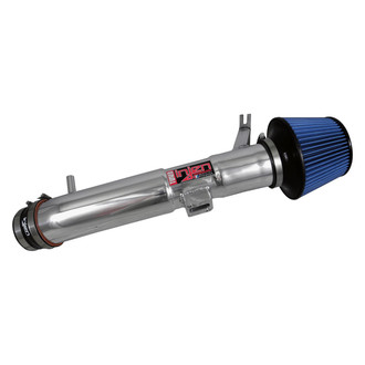 Injen® - PF Series Power-Flow Polished Silver Cold Air Intake System with Blue Filter