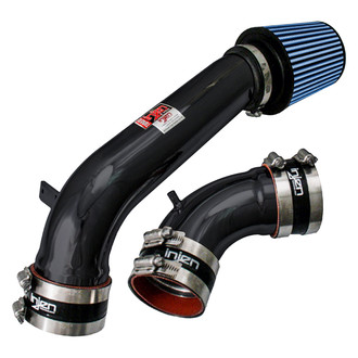 Injen® - RD Series Polished Black Cold Air Intake System with Blue Filter
