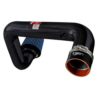 Injen® - RD Series Polished Black Cold Air Intake System with Blue Filter