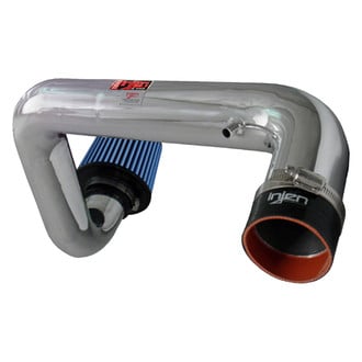 Injen® - RD Series Polished Silver Cold Air Intake System with Blue Filter