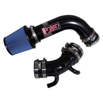 Injen® - RD Series Polished Black Cold Air Intake System with Red Filter