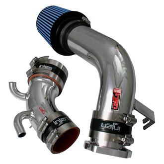 Injen® - RD Series Polished Silver Cold Air Intake System with Red Filter
