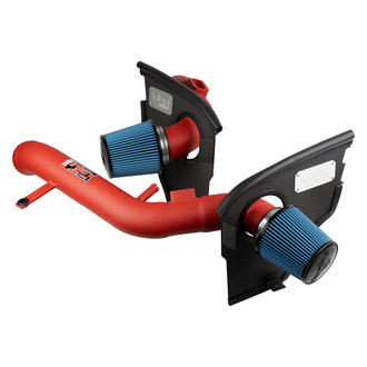 Injen® - SP Series Wrinkle Red Short Ram Air Intake System with Blue Filter
