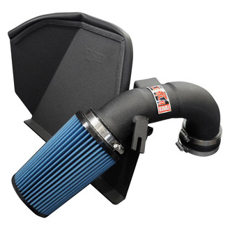 Injen® - SP Series Wrinkle Black Short Ram Air Intake System with Blue Filter
