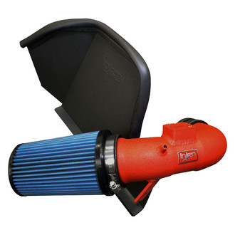 Injen® - SP Series Wrinkle Red Short Ram Air Intake System with Blue Filter