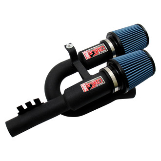 Injen® - SP Series Wrinkle Black Short Ram Air Intake System with Blue Filter
