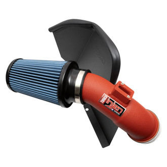 Injen® - SP Series Wrinkle Red Short Ram Air Intake System with Blue Filter