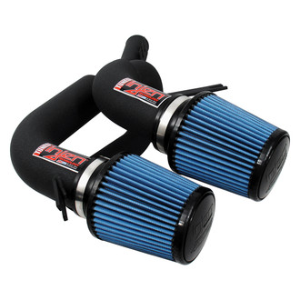 Injen® - SP Series Wrinkle Black Short Ram Air Intake System with Blue Filter